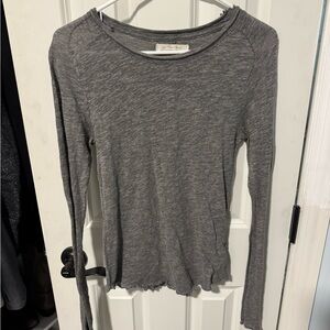 We The Free Charcoal Long Sleeve Top